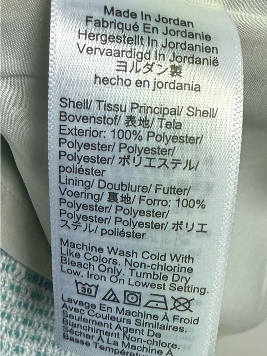 J, Crew Green Tweed Dress Classic Spring Button Front Dress Sz 10 NWT - Picture 9 of 10